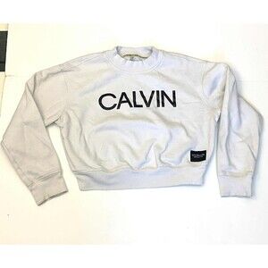 Calvin Klein ~ Cropped Performance Sweatshirt~ Women's Size L